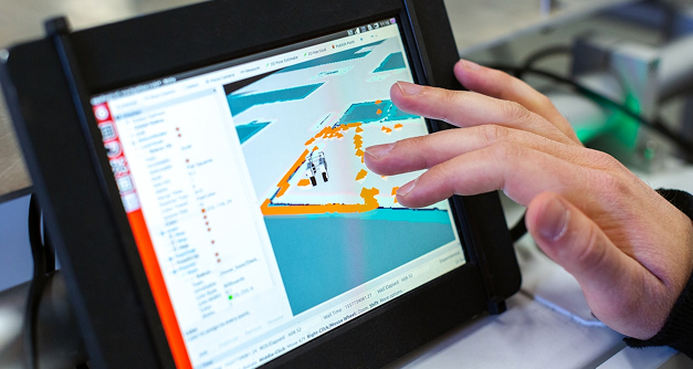 Person working on laptop